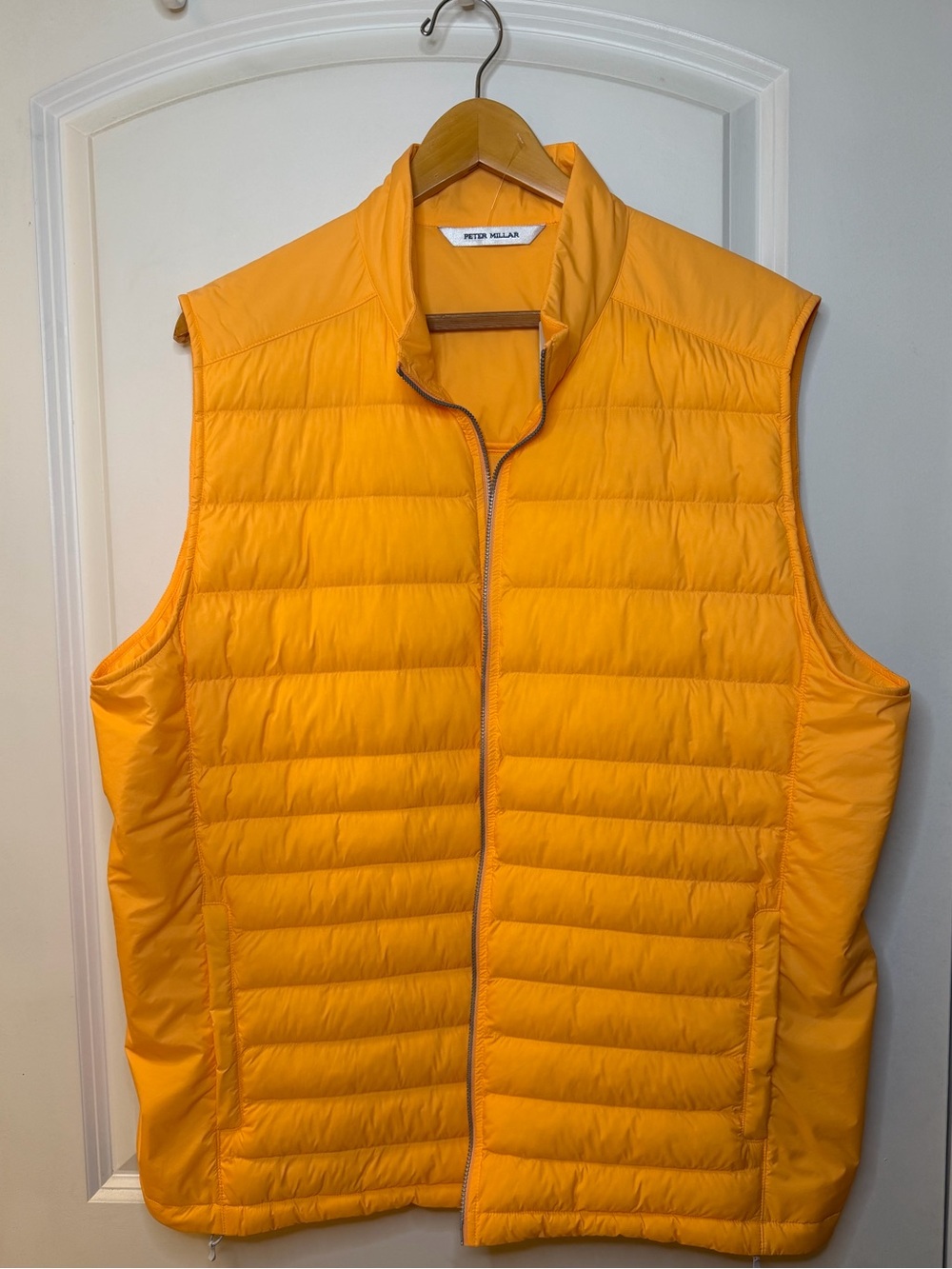 Peter Millar Quilted Lightweight Vest in Bright Yellow, Size XL, NWT